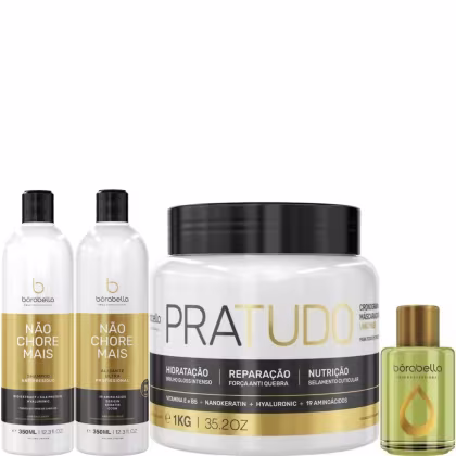 Imagem do produto Borabella Kit Não Chore Mais 350ml + Pratudo 1kg + Argan 7ml