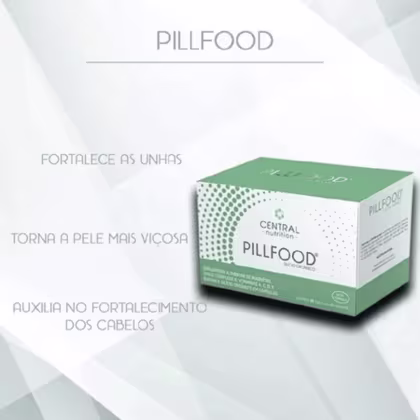 Imagem do produto Pillfood 60 Caps Biotina Vitamina B12 D3 Central Nutrition