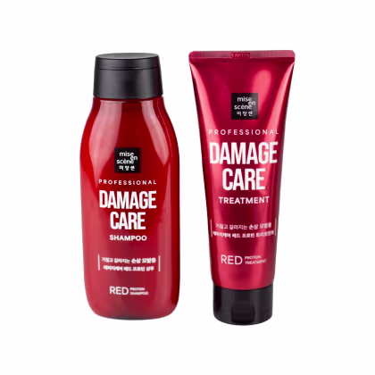 Imagem do produto Mise en Scène Damage Care Red Protein Kit (Shampoo 200ml + Máscara 180ml)