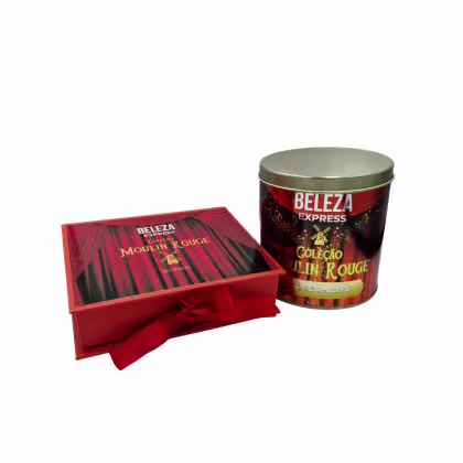 Imagem do produto Combo Moulin Rouge caixa de perfume +esmaltes e lata