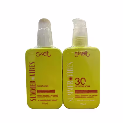 Imagem do produto Kit Skelt Summer Vibes - Protetor Solar 30 FPS 170ml + Acelerador 170ml