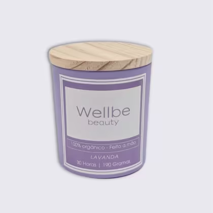 Vela Aromática Relaxante de Lavanda Francesa Wellbe Beauty 190g