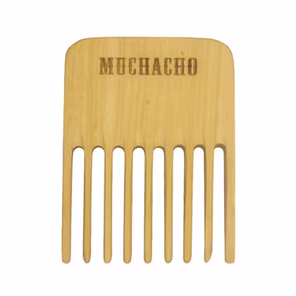 Imagem do produto Muchacho Cosméticos - Pente Garfo de Madeira para Barba