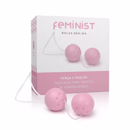 Imagem do produto Conjunto Ben-Wa Feminist com 02 Bolas - Rosa Bebê | Outlet