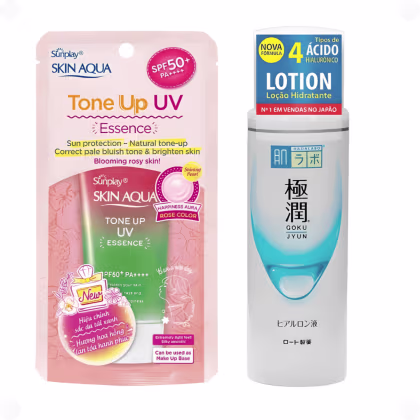 Imagem do produto Kit Tone Up Hapines Fps50 + Hada Labo Gokujyun Lotion