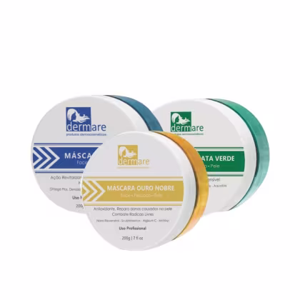 Imagem do produto KIT MÁSCARA OURO NOBRE + ÁGATA + SAFIRA Dermare
