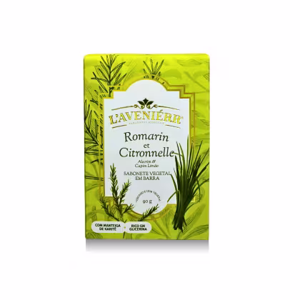 Imagem do produto Sabonete Vegetal em Barra Romarin et Citronnelle: Alecrim e Capim Limão