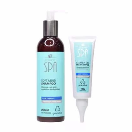 Imagem do produto Gel Pré-Shampoo + Shampoo Soft Mind  Urbano Spa Blue