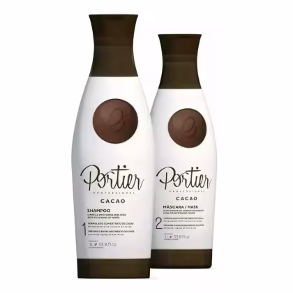 Imagem do produto Kit Portier Cacao 2x1L - Shampoo e Mascara Hidratante