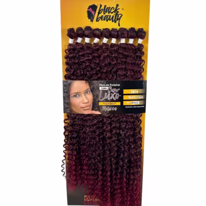Aplique de Cabelo Black Beauty Super Luxo Melissa MT2/BUG, 360g.
