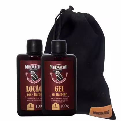 Imagem do produto Kit Muchacho Cosméticos Gel de Barbear + Loção Pós Barba Trio (3 Produtos)