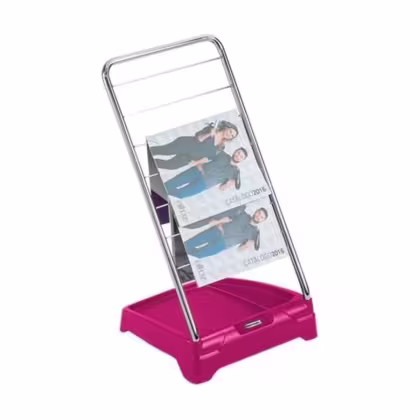 Imagem do produto Revisteiro Start Dompel Rosa - Suporte P/ Revistas