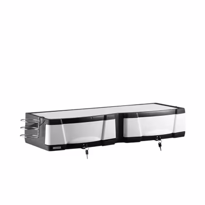 Imagem do produto Console Pérola Dompel c/ Chaves Preto c/ Branco