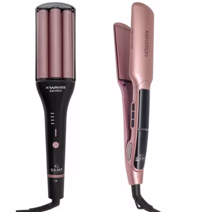 Imagem do produto Kit Modelador Ondas X-Waves e Prancha X-Wide Keration Bivolt