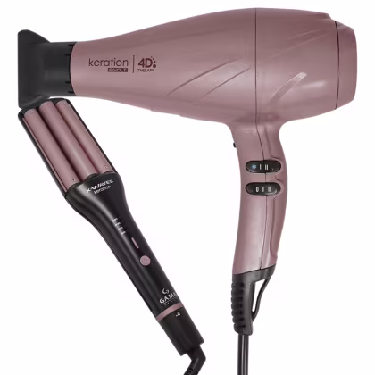 Imagem do produto Kit Secador Keration 4D e Modelador Ondas X-Waves Keration Bivolt