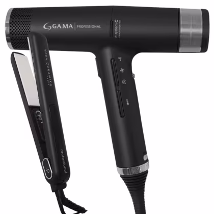 Imagem do produto Kit Secador iQ3 Black e Prancha G-Evo Vera Ceramika 127V