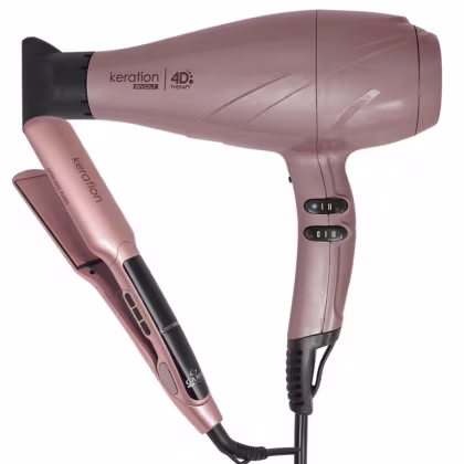 Imagem do produto Kit Secador Keration 4D e Prancha X-Wide Keration Pro Bivolt
