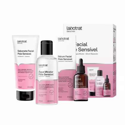 Imagem do produto Kit Facial Sabonete Sérum Água Micelar Sensível Labotrat