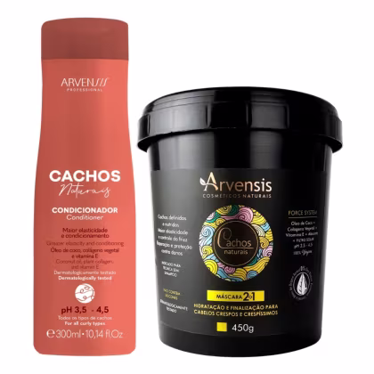 Imagem do produto Kit Arvensis Cachos Condicionador + Máscara 2x1 450g Vegano