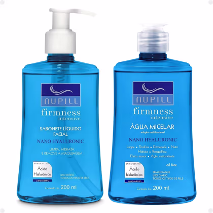 Imagem do produto Kit Nupill Firmness Intensive Nano Hyaluronic: Sabonete Líquido e Água Micelar 200ml