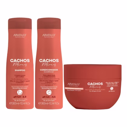 Imagem do produto Kit Arvensis Cachos Shampoo Condicionador + Geleia Ativador De Cachos