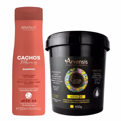 Imagem do produto Kit Arvensis Cachos Shampoo 300ml E Mascara 2x1 450g