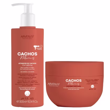 Imagem do produto Kit Arvensis Cachos Ativador 300ml + Mascara 250g Ondulados