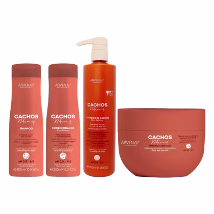 Imagem do produto Kit Arvensis Cachos Sh Cond Masc Ativ Ondulados 500ml