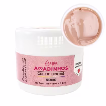 Gel de Unhas Aegla Pro Amadinhos Nude, 15g.