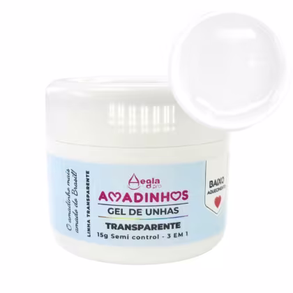 Gel de Unhas Aegla Pro Amadinhos Transparente, 15g.