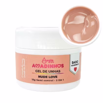 Gel de Unhas Aegla Pro Amadinhos Nude Love, 15g.
