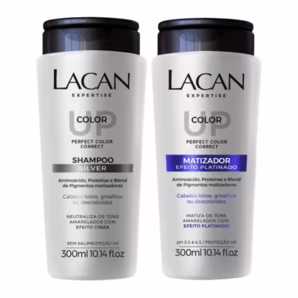Imagem do produto Kit Lacan Color Up Shampoo Silver Matizador Efeito Platinado