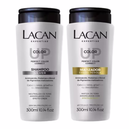 Imagem do produto Kit Lacan Color Up Shampoo Silver + Matizador Efeito Pérola