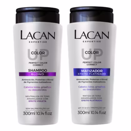Imagem do produto Kit Lacan Color Up Shampoo Blond Matizador Efeito Platinado