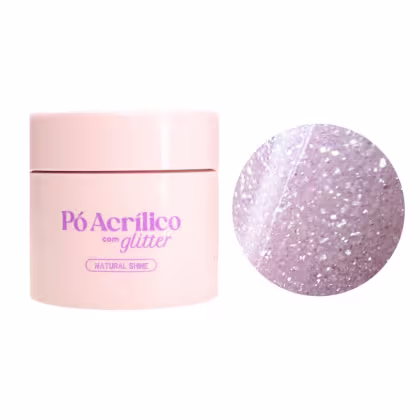 Imagem do produto Pó Acrílico com Glitter Natural Shine 20g - Vólia