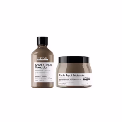 Kit L'Oréal Professionnel Absolut Repair Molecular Duo Essential, 2 produtos.
