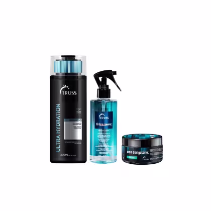 Imagem do produto Kit Ultra Hydration Shampoo + Máscara Frizz Zero e Máscara Uso Obrigatório - Truss