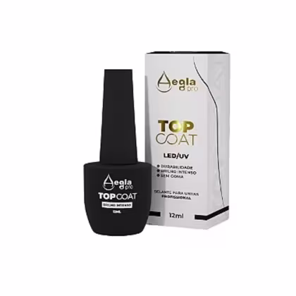Base Fixadora de Esmalte Aegla Pro Top Coat LED/UV, 12ml.