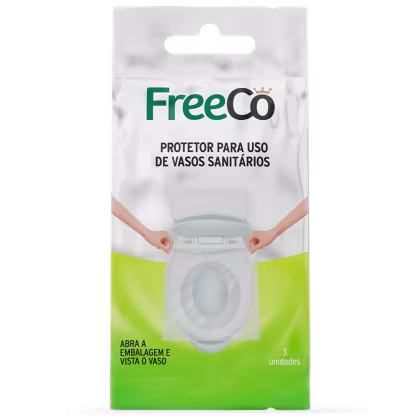 Protetor para Uso de Vasos Sanitários FreeCô, 3 unidades.
