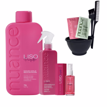 Imagem do produto Kit Liso Perfeito Nuance Selagem Orgânica +Sérum +Pré Escova