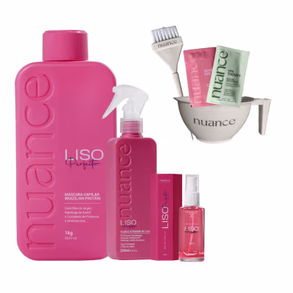 Imagem do produto Kit Liso Perfeito Nuance Alisante Capilar Sérum Spray Frizz