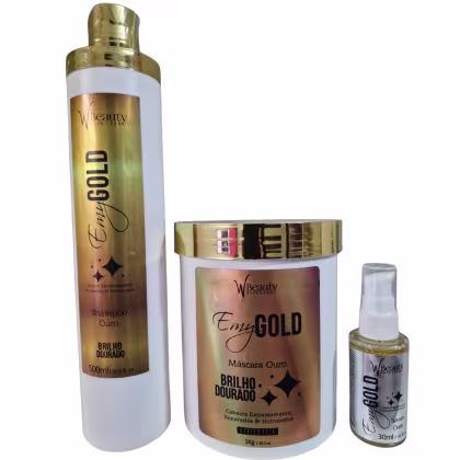 Imagem do produto Kit Emy Gold Brilho Dourado Profissional