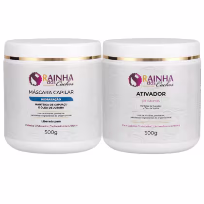 Imagem do produto Combo Máscara de hidratação 500g + Ativador de cachos 500g