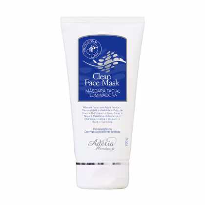 Máscara Facial Iluminadora Adélia Mendonça Cosmiatria Clean Face Mask, 200g.
