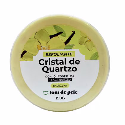Esfoliante Corporal Tom de Pele Cristal de Quartzo Baunilha 150g