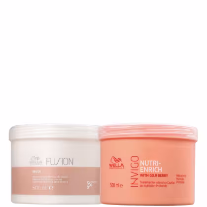 Imagem do produto Wella Kit Máscaras Fusion 500ml + Máscara Enrich 500ml (2 produtos)