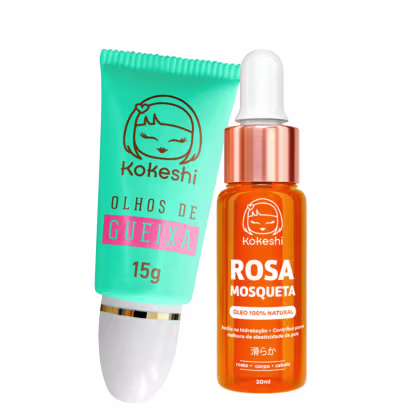 Imagem do produto Kit Olhos de Gueixa + Óleo de Rosa Mosqueta 100% Puro Kokesi
