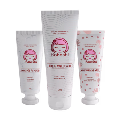 Imagem do produto Kit Hidratação Corporal Intensa Kokeshi Pés Mãos e Corpo