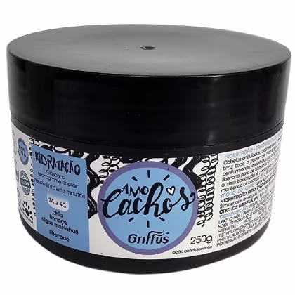 Imagem do produto Griffus Amo Cachos Máscara Cronograma Capilar Hidratação 2A a 4C 250g
