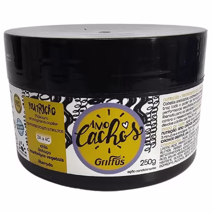 Imagem do produto Griffus Amo Cachos Máscara Cronograma Capilar Nutrição 2A a 4C 250g